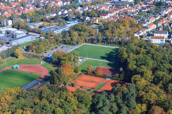 Photographie aérienne de Stade Bienwald à Kandel dans le département Rhénanie-Palatinat, Allemagne