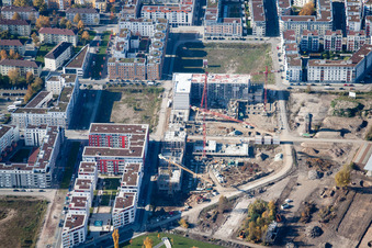 Kriegsstraße Est à le quartier Südstadt in Karlsruhe dans le département Bade-Wurtemberg, Allemagne hors des airs