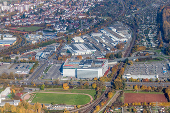 Photographie aérienne de Magasin de meubles - Marché de meubles XXL Lutz, MANN Management GmbH à le quartier Rintheim in Karlsruhe dans le département Bade-Wurtemberg, Allemagne