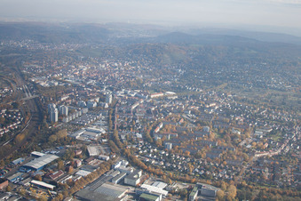 Vue aérienne de Quartier Durlach in Karlsruhe dans le département Bade-Wurtemberg, Allemagne