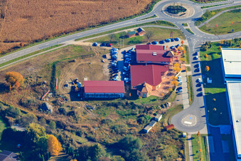 Vue aérienne de Le monde de la danse de Linda à Hagenbach dans le département Rhénanie-Palatinat, Allemagne