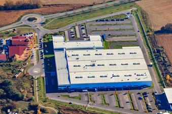 Photographie aérienne de Faurecia Interior Systems GmbH à Hagenbach dans le département Rhénanie-Palatinat, Allemagne