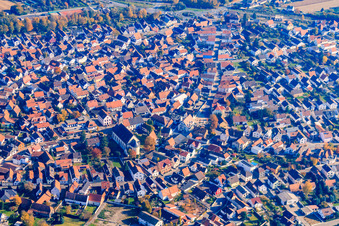 Photographie aérienne de Ludwigstraße à Hagenbach dans le département Rhénanie-Palatinat, Allemagne