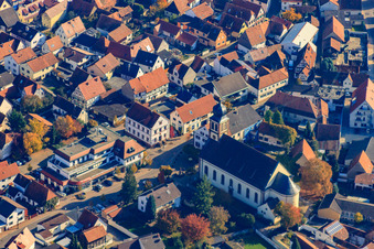 Vue aérienne de Communauté locale Ludwigstraße Hagenbach à Hagenbach dans le département Rhénanie-Palatinat, Allemagne