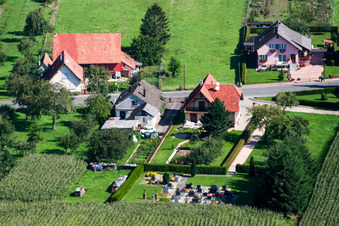 Enregistrement par drone de Schleithal dans le département Bas Rhin, France