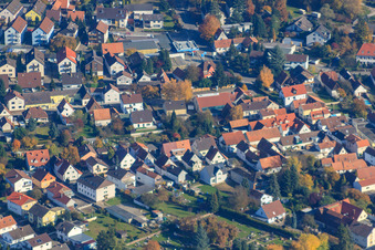 Vue aérienne de Bienwaldstr à Hagenbach dans le département Rhénanie-Palatinat, Allemagne
