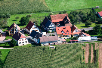 Image drone de Schleithal dans le département Bas Rhin, France