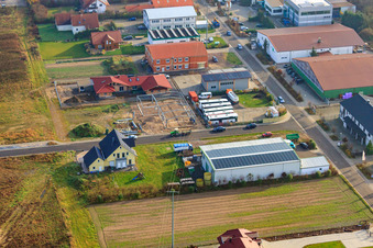 Vue aérienne de Immeuble résidentiel Gereutäcker à Hatzenbühl dans le département Rhénanie-Palatinat, Allemagne
