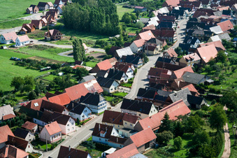 Schleithal dans le département Bas Rhin, France hors des airs