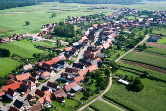 Schleithal dans le département Bas Rhin, France vue d'en haut