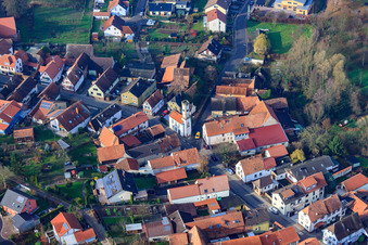 Vue aérienne de Tour à Oberhausen dans le département Rhénanie-Palatinat, Allemagne