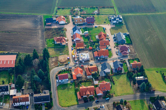 Vue aérienne de Dans le sud de l'Australie à Steinfeld dans le département Rhénanie-Palatinat, Allemagne