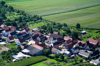 Schleithal dans le département Bas Rhin, France d'en haut