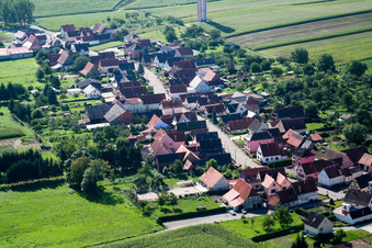 Schleithal dans le département Bas Rhin, France hors des airs