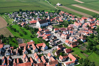 Schleithal dans le département Bas Rhin, France vue d'en haut