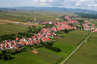 Schleithal dans le département Bas Rhin, France vue du ciel