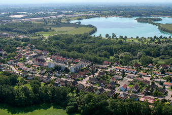 Lauterbourg dans le département Bas Rhin, France hors des airs