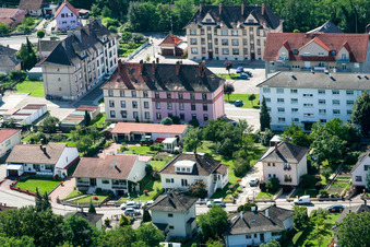 Lauterbourg dans le département Bas Rhin, France vue du ciel