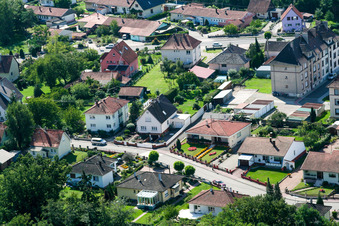 Enregistrement par drone de Lauterbourg dans le département Bas Rhin, France