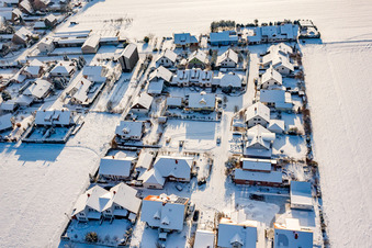 Quartier Hayna in Herxheim bei Landau dans le département Rhénanie-Palatinat, Allemagne depuis l'avion