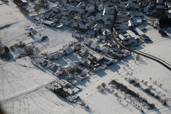 Quartier Büchelberg in Wörth am Rhein dans le département Rhénanie-Palatinat, Allemagne vue d'en haut