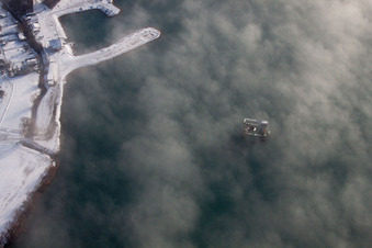 Lauterbourg dans le département Bas Rhin, France d'en haut