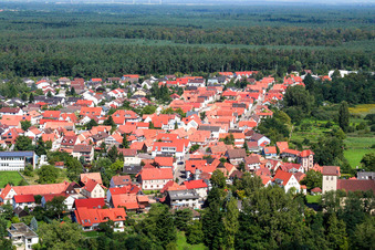 Vue aérienne de Bruchbergstr à Berg dans le département Rhénanie-Palatinat, Allemagne