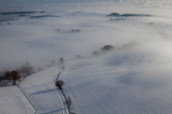 Eberbach-Seltz dans le département Bas Rhin, France d'en haut