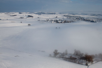 Eberbach-Seltz dans le département Bas Rhin, France hors des airs