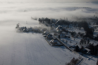Eberbach-Seltz dans le département Bas Rhin, France vue d'en haut