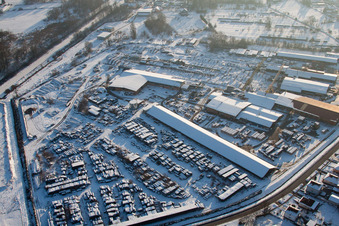 Vue aérienne de Mothern dans le département Bas Rhin, France