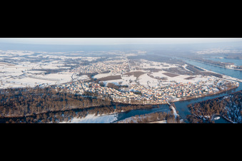 Photographie aérienne de Estuaire de la Sauer à Munchhausen dans le département Bas Rhin, France