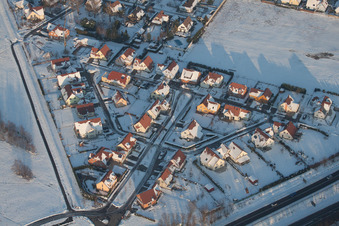 Lauterbourg dans le département Bas Rhin, France vue du ciel