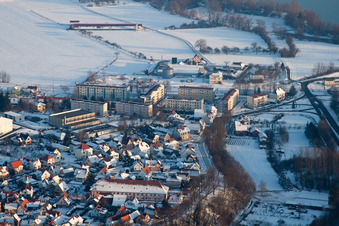 Image drone de Lauterbourg dans le département Bas Rhin, France
