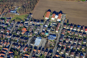 Vue aérienne de Centre pour personnes âgées Haus Edelberg Bellheim à Bellheim dans le département Rhénanie-Palatinat, Allemagne