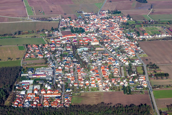 Vue aérienne de Village - Vue à Westheim dans le département Rhénanie-Palatinat, Allemagne