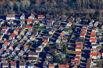 Vue aérienne de Beethovenstr à Lingenfeld dans le département Rhénanie-Palatinat, Allemagne