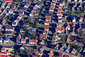 Vue aérienne de Bismarckstr à Lingenfeld dans le département Rhénanie-Palatinat, Allemagne