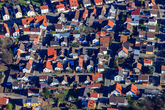 Vue aérienne de Römerstr à Lingenfeld dans le département Rhénanie-Palatinat, Allemagne