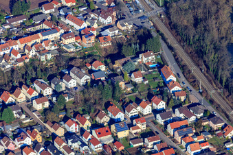 Vue aérienne de Kolpingstr à Lingenfeld dans le département Rhénanie-Palatinat, Allemagne