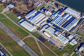 Vue aérienne de Aéroport Speyer à Speyer dans le département Rhénanie-Palatinat, Allemagne