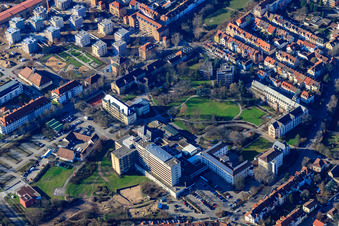 Hôpital de la Fondation des Diaconesses Speyer à Speyer dans le département Rhénanie-Palatinat, Allemagne d'en haut