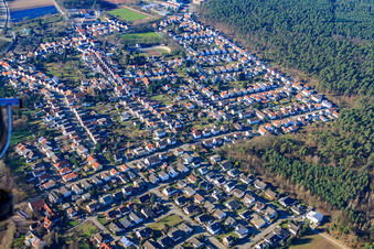 Vue aérienne de Schillerstraße à Dudenhofen dans le département Rhénanie-Palatinat, Allemagne