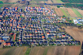 Vue aérienne de Goethester à Hanhofen dans le département Rhénanie-Palatinat, Allemagne