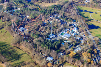 Parc de vacances à Haßloch dans le département Rhénanie-Palatinat, Allemagne vue du ciel