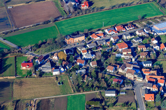 Photographie aérienne de Rue de la gare à Zeiskam dans le département Rhénanie-Palatinat, Allemagne