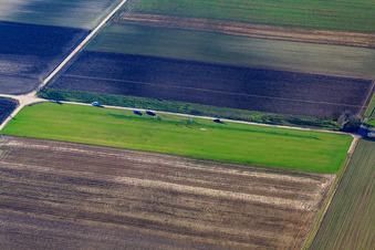 Vue aérienne de Aérodrome modèle du FMC Offenbach e. V à Offenbach an der Queich dans le département Rhénanie-Palatinat, Allemagne