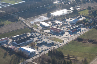 Herxheim bei Landau dans le département Rhénanie-Palatinat, Allemagne d'en haut