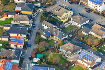 Photographie aérienne de Rue Albert-Detzel à Herxheim bei Landau dans le département Rhénanie-Palatinat, Allemagne