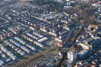 Landau in der Pfalz dans le département Rhénanie-Palatinat, Allemagne depuis l'avion